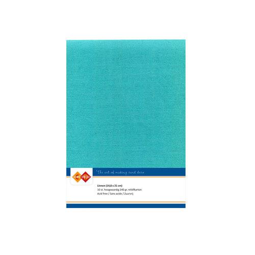 Findit Carddeco Leinenkarton DIN A5 240g 10 Blatt Smaragdgrün Smaragdgrün