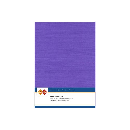 Findit Carddeco Leinenkarton DIN A5 240g 10 Blatt Violett Violett