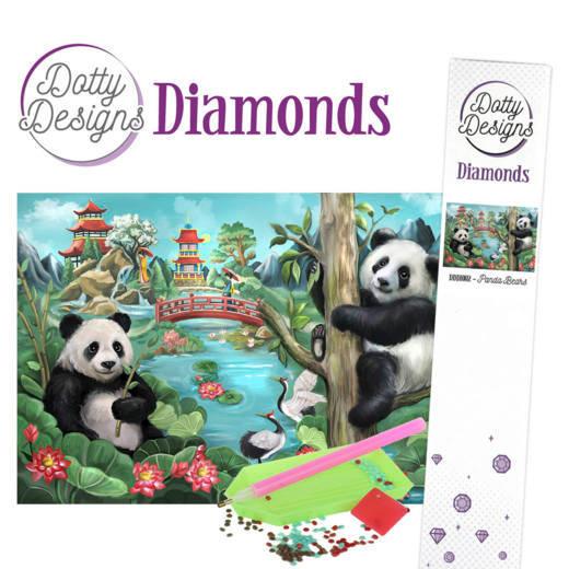 Findit Dotty Designs Diamonds - Malen mit Diamanten - Pandabären 