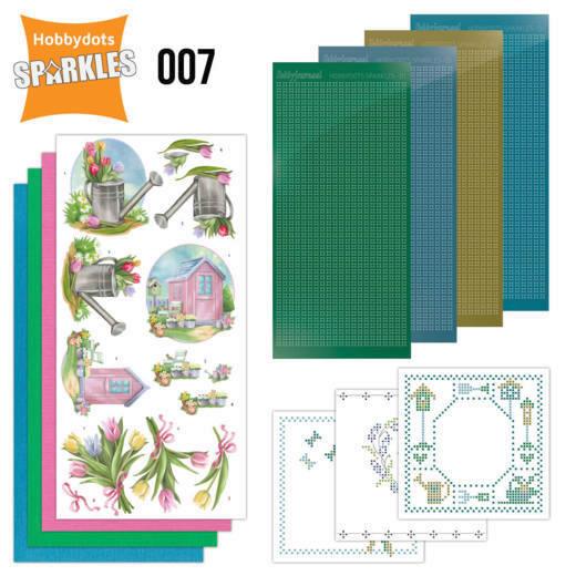 Findit Hobbydots Sparkles Karten - Tulpen 