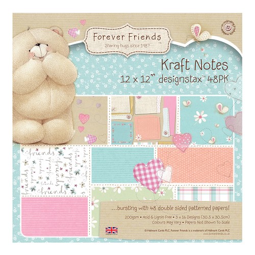 Forever Friends 12 x 12 Designstax (48 Blatt) - Kraft Notes 