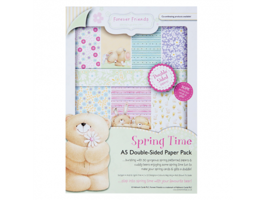Forever Friends A5 double sided paper pack 160gsm (30pk) spring time 