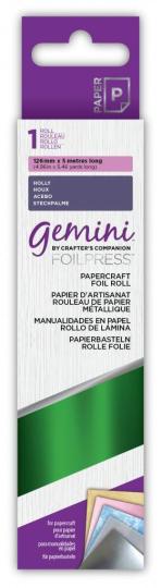 Gemini FOILPRESS Papercraft Heißfolienstempel Folie 12,6 x 500cm Grün Grün