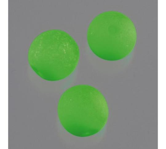 Glasperlen rund NEON opak 8mm / 18 Stk. Neon-Grün Neon-Grün
