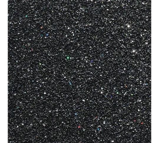 Glitterkarton DIN A4  200g/m²  - 1 Bogen Schwarz Schwarz