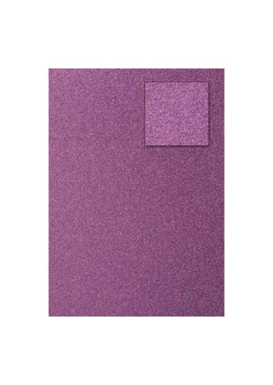 Glitterkarton DIN A4  200g/m²  - 1 Bogen lila rosa