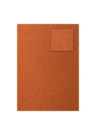 Glitterkarton DIN A4  200g/m²  - 1 Bogen orangerot orangerot