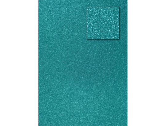 Glitterkarton DIN A4  200g/m²  - 1 Bogen preußischblau preußischblau