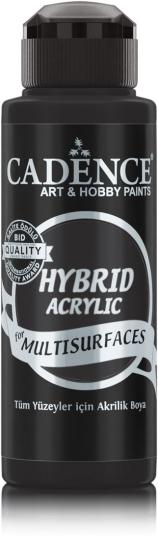 Cadence - Hybrid-Multi-Surface Satin Acrylfarbe - 120ml Schwarz Schwarz