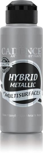 Cadence - Metallic-Hybrid-Multi-Surface Satin Acrylfarbe - 120ml Silber Silber