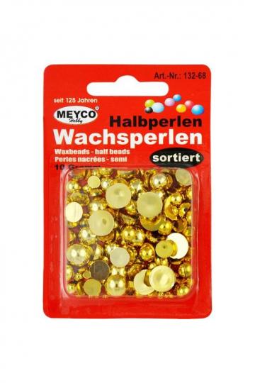 Halbperlen Gold sort. / 10g 