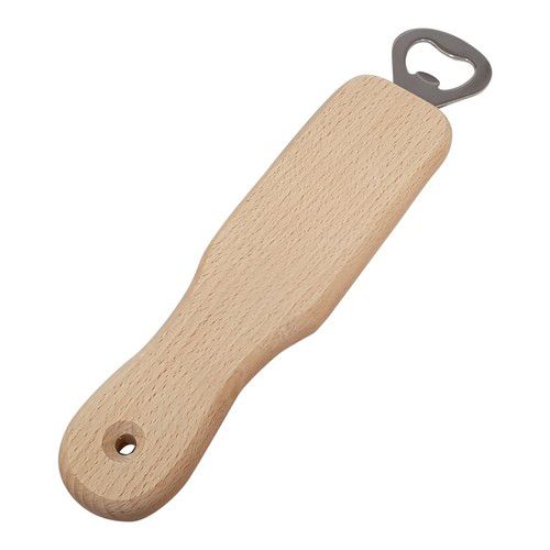 Hölzerner Flaschenöffnergriff Buchenholz 21,3 cm x 4,7 cm x 1,5 cm 