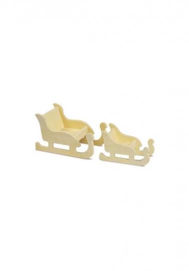 Holzschlitten 2er Set 