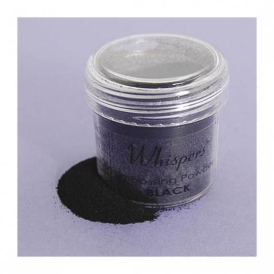 Whispers Embossing Pulver 28g Black