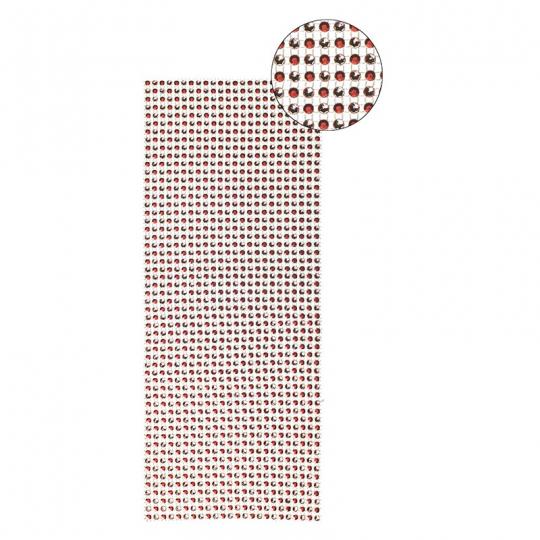 Ideen mit Herz - Schmuck-Netz, selbstklebend, 12 x 30 cm, Bi-Color, rot/silber 