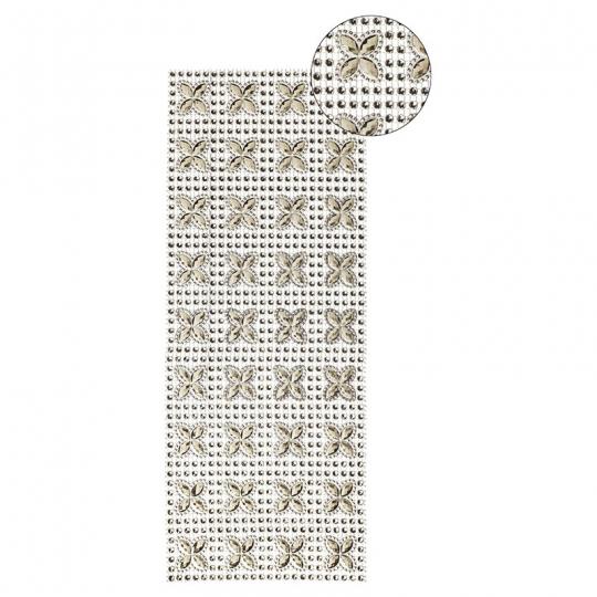 Ideen mit Herz - Schmuck-Netz, selbstklebend, 12 x 30 cm, gold, Design 4 