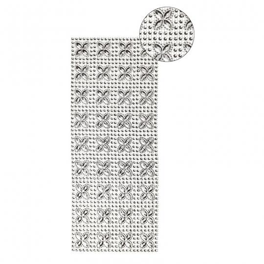 Ideen mit Herz - Schmuck-Netz, selbstklebend, 12 x 30 cm, silber, Design 14 