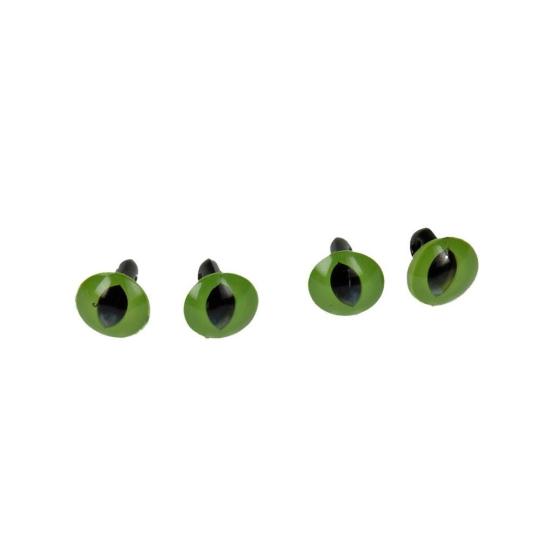 Katzenaugen grün mit Öse Ø 10 mm / 4 Stück Ø 10 mm / 4 Stück