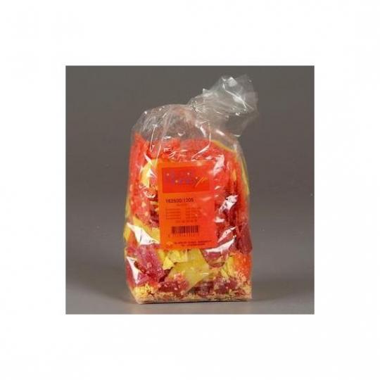 Kerzenstücke rot.orange-gelb 350gr. 