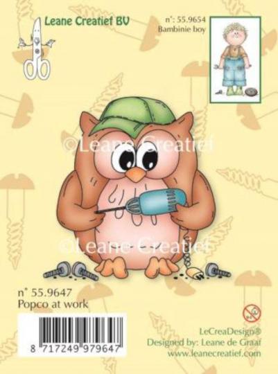 LeCrea - Silikon Stempel Owl Popco am Arbeit 