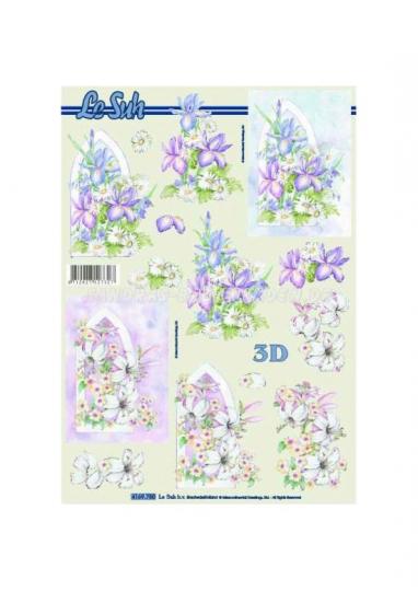 LeSuh 3D Etappen Bogen Blumen 