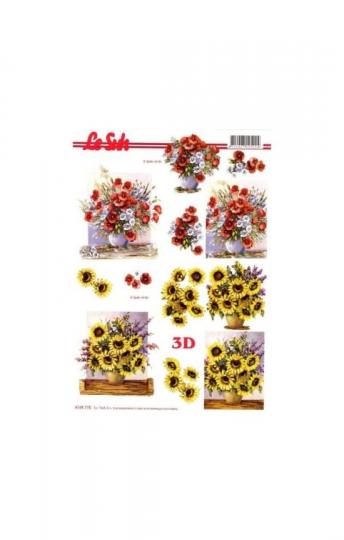 LeSuh 3D Etappen Bogen Blumen 