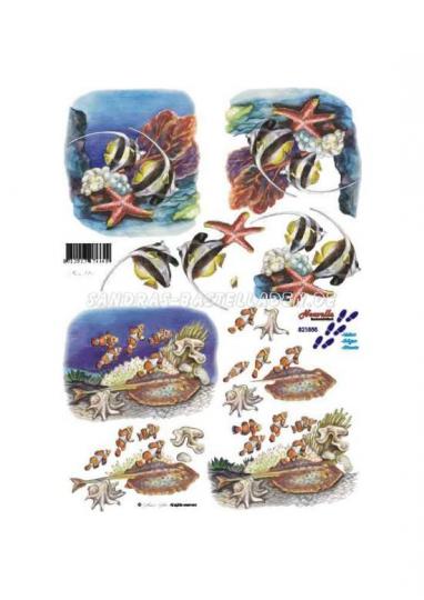 LeSuh 3D Etappen Bogen Fische / Korallenfische 