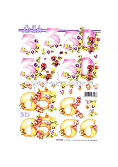 LeSuh 3D Etappen Bogen Jubiläums Zahlen 
