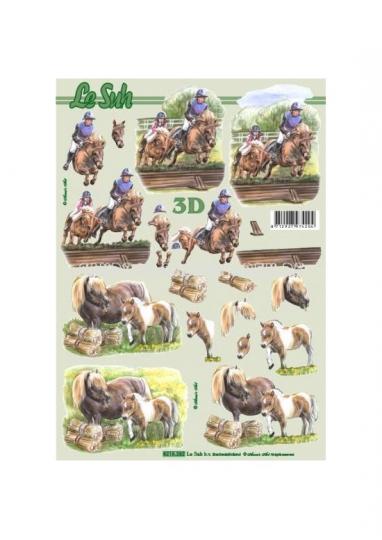 LeSuh 3D Etappen Bogen Pferde 