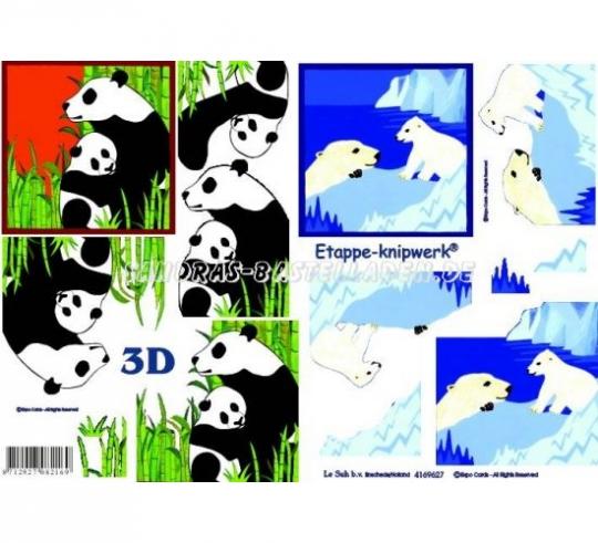 LeSuh 3D Etappen Bogen Polar-Bär-Panda 