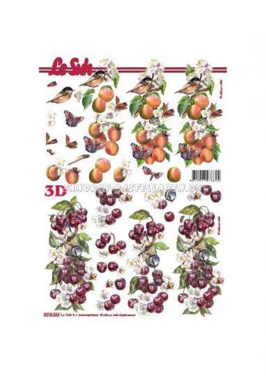 LeSuh 3D Etappen Bogen Schmetterlinge / Obst 