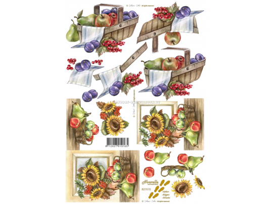 LeSuh 3D Etappen Bogen Sonnenblumen / Obstkorb 