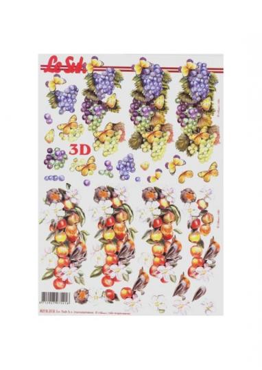 LeSuh 3D Etappen Bogen Trauben - Apfel 
