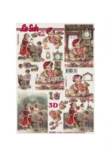 LeSuh 3D Etappen Bogen Weihnachtsbär 
