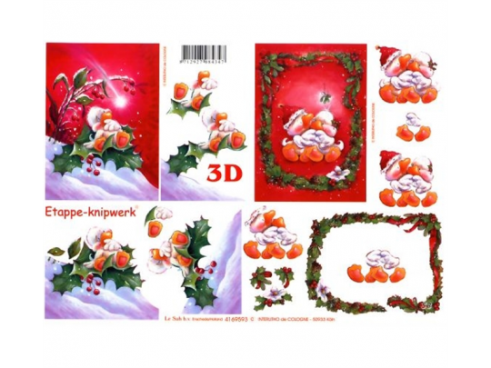 LeSuh 3D Etappen Bogen Weihnachtsküken 