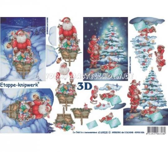 LeSuh 3D Etappen Bogen Weihnachtsmann 