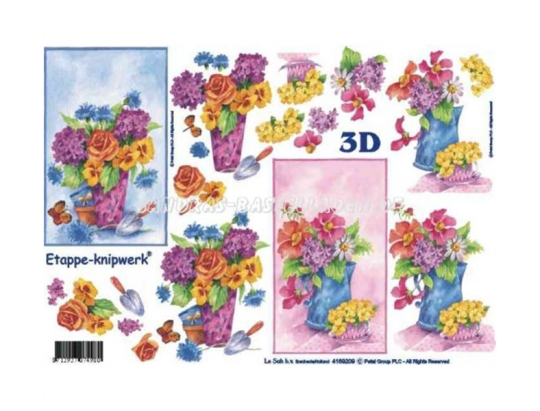 LeSuh 3D Etappenbogen Blumen 