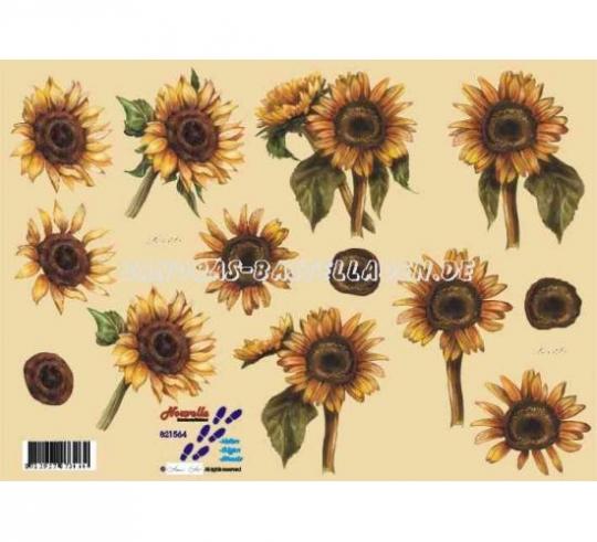 LeSuh 3D Etappenbogen Sonnenblumen 