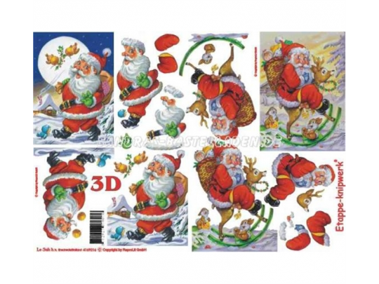 LeSuh 3D Etappenbogen Weihnachtsmannn No.2 