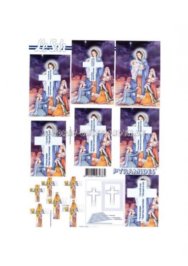 LeSuh 3D Pyramiden Bogen Madonna Kreuz 