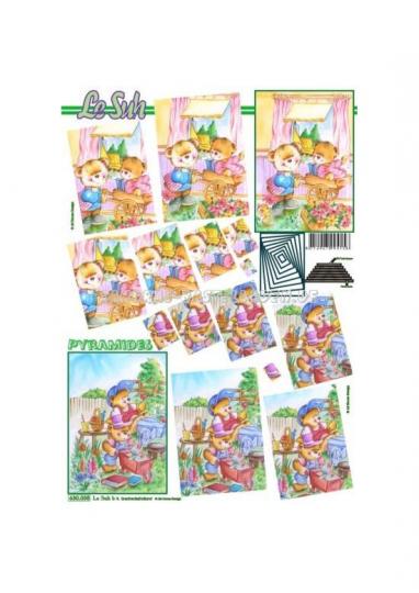 LeSuh 3D Pyramiden Bogen Teddys 