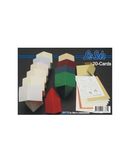 Lesuh 20 Ständer Karten UNI ( stehende Karten ) 