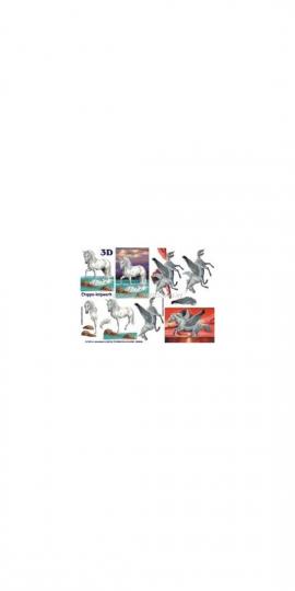 Lesuh 3D Bogen Einhorn 