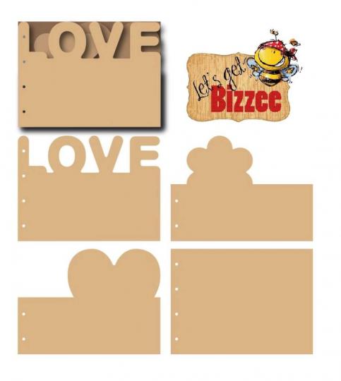 Let's Get Bizzee Album Love MDF DIN A5 