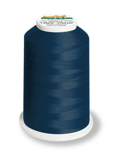 Madeira Aeroflock Overlock Bauschgarn Nähgarn - 1000m Navyblau 8420 Navyblau 8420