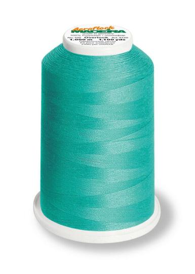 Madeira Aeroflock Overlock Bauschgarn Nähgarn - 1000m Türkis 9892 Türkis 9892
