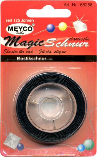 Magic Elastische Schnur Länge 10m ø 0,6mm schwarz schwarz