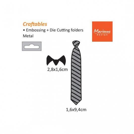 Marianne Design Craftable Stanz- und Prägeschablone Gentleman's Tie 