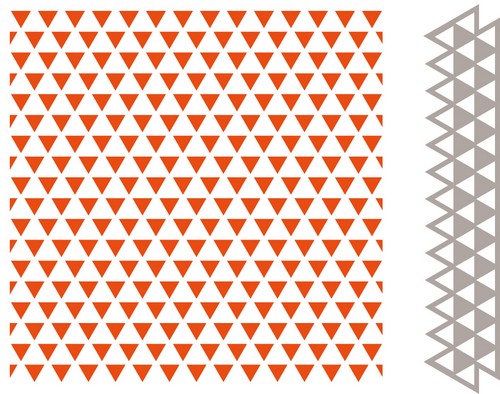 Marianne Design Embossing folder + Stanzschablone Kleine Dreiecke 