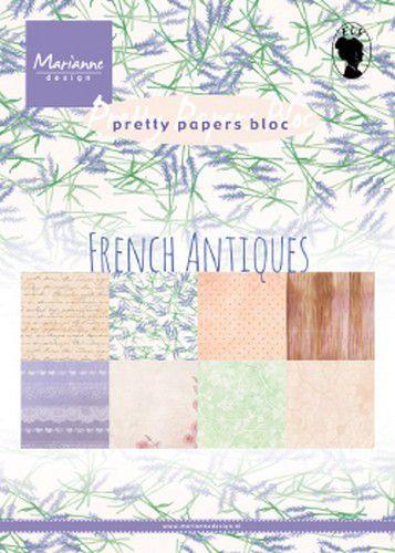 Marianne Design Paper Pad 32 Blatt A5 - French Antiques 